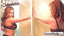 Natasha Nice plays with her pussy and amazing tits 