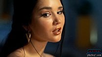 Sexy Asian MILF Malena gives a striptease for Playboy Sexy Asian MILF Malena gives a striptease for Playboy