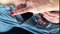 stroke small dick in car outside using phone with other hand stroke small dick in car outside using phone with other hand