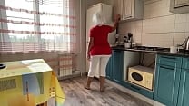 Stepmom with a big ass sucks dick and has anal sex with stepson in the kitchen Stepmom with a big ass sucks dick and has anal sex with stepson in the kitchen