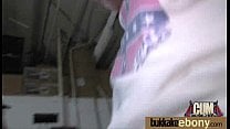 Ebony gets group cumshots 24