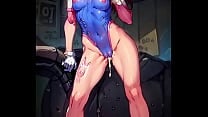 AI art overwatch girls d va sexy dance darkermaker123