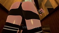 Horny Petite Hiding In Public Restroom POV Lap Dance VRChat ERP Anime