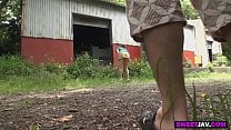 busty japanese girl fucked in the wood busty japanese girl fucked in the wood
