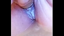Creamy Bathtub solo dildoing
