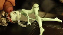 Cumming twice on my sexy Frankie Monster High doll