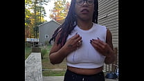 Outside peeing my shorts slurping it spitting it on my shirt with a flash while the neighbors watch Outside peeing my shorts slurping it spitting it on my shirt with a flash while the neighbors watch