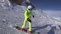 4K Public cumshot on mouth in ski lift Part 1  2