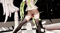 Hatsune Miku Hentai Dance Vocaloid Undress MMD 3D Blonde Hair CLIP Hatsune Miku Hentai Dance Vocaloid Undress MMD 3D Blonde Hair CLIP
