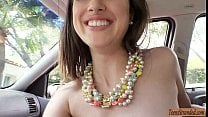 Hot amateur teen skank Ashley Daily hitchhikes and fucked