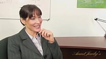 AuntJudysXXX Busty 35yo MILF Angela James Fucks at the Office AJ Classics