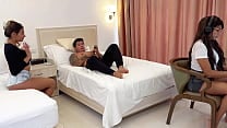 Husband cheats on his wife by fucking his stepdaughter right in front of her Husband cheats on his wife by fucking his stepdaughter right in front of her