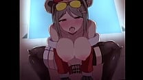 Hentai Anime Hot Slutty girl riding until creampied