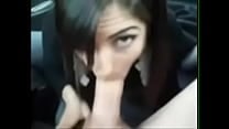 Brunnete blowjob