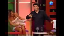 Argentine model actress and TV personality Karina Jelinek shows multiple upskirts Argentine model actress and TV personality Karina Jelinek shows multiple upskirts