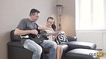 OLD4K  Curious teen makes closer acquaintance with mature guitarist OLD4K  Curious teen makes closer acquaintance with mature guitarist