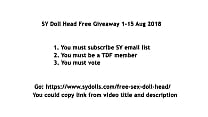 Win Free SY Sex Doll Head Time Limit 15 8 2018 https www sydolls com free sex doll head