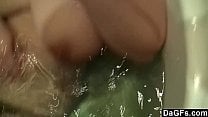 Dagfs Chubby Girl Filmed While She Sucks A Dick In The Tub