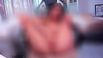 Finger masturbation on a chair foot fetish