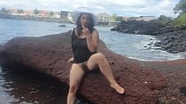 Curvy Lady Dresses up in Sexy Clothes Masturbates on the Beach and Photoshoot Curvy Lady Dresses up in Sexy Clothes Masturbates on the Beach and Photoshoot