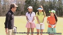 Asian golf game turns into a toy session Asian golf game turns into a toy session