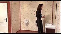 Nice looking slut blows at gloryhole and gets a slimy facial