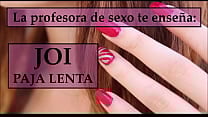 Sigue las intrucciones de la profesora para masturbarte JOI