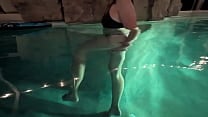 late night solo orgasm in the pool late night solo orgasm in the pool