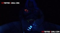 BlackWidow Blacklight solo masturbation