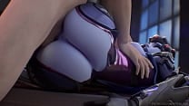 Widowmaker Overwatch 3D gran culo