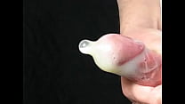 Filling a condom with much much cum