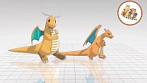 The Same Charizard amp Dragonite Video Dancing With Differents Songs