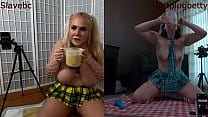 Challenge  Betty B vs SlaveBC   Drinking 1 liter puke