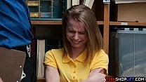 Russian teen shoplifter caught and fucked by security Russian teen shoplifter caught and fucked by security