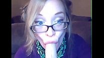Mrs tears Sloppy deep dildo suck