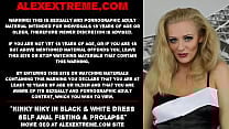 Kinky Niky in black amp white dress self anal fisting amp prolapse Kinky Niky in black amp white dress self anal fisting amp prolapse