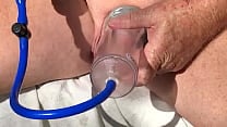 Close view cock pumping