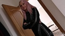 simona litttle black dress and pink hair quick jill off before party simona litttle black dress and pink hair quick jill off before party