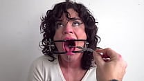 Gag reflex fetish Humiliating covid test for dumb Karen