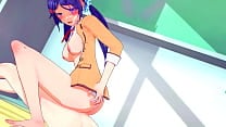 Student Mita gets pussy creampied in school classroom MiSide 3d hentai sex