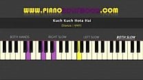 Kuch Kuch Hota Hai Easy PIANO TUTORIAL Stanza Both Hands Slow  