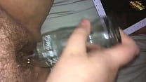 Hot Pussy Play With Glass Bottle