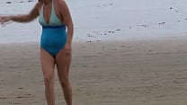 I shave my hairy pussy on the beach  I expose myself and before fucking my brother in law  I masturbate