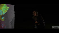 Graphic Anal Submission submissive anal goddess Rory Knox suffers for her sadistic dominant while making graphic art a documentary session filmed outside in nature at night