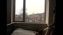 Slut Fucking BBC by the window for everyone to see