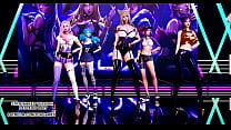 MMD GFRIEND Glass Bead Sexy Kpop Dance Ahri Akali Kaisa Seraphine Gwen KDA League of Legends