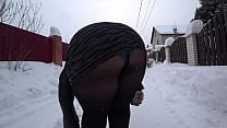 Big ass under a short dress outdoors on a public snowy street Voyeur watches curvy MILF in pantyhose Amateur fetish PAWG Big ass under a short dress outdoors on a public snowy street Voyeur watches curvy MILF in pantyhose Amateur fetish PAWG