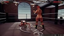 Alyssa VS Aine O 039 Rackie Naked Fighter 3D