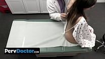 PervDoctor Beautiful Brunette Babe Goes For A Routine Check Up But Gets Special Treatment Instead
