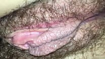 beautiful milf hairy pussy masturbating   homemade close up
